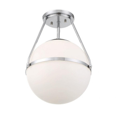 1 Light 17.13 Inch Tall Semi Flush Mount by Meridian - M60054