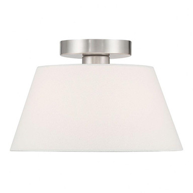 1 Light 12 Inch Wide Semi Flush Mount by Meridian - M60077