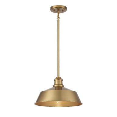 1 Light Vintage Medium Pendant 8 Inch Tall by Meridian - M7021