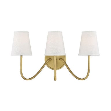3 Light Wall Sconce 20 Inch Wide by Meridian - M90056