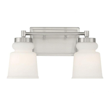 2 Light Vanity Light 14.5 Inch Wide by Meridian - M80057