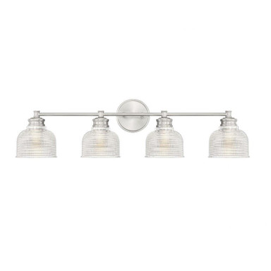 4 Light Mid Century Modern Vanity Light 32 Inch Wide by Meridian - M80036