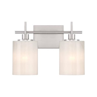 2 Light Vanity Light 9.75 Inch Tall by Meridian - M80083