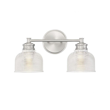 2 Light Vanity Light 9.25 Inch Tall by Meridian - M80034