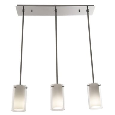 Essex 3 Light Linear Chandelier 7 Inch Tall and 25.5 Inch Wide by DVI - DVP9053