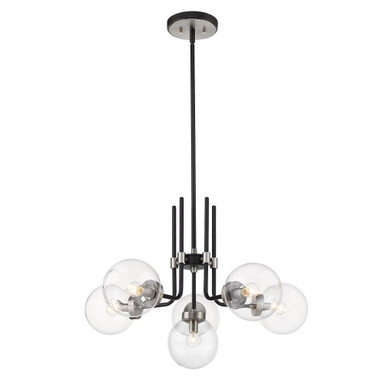 Parsons 6 Light Chandelier 27 Inch Wide by 97.75 Inch High by Z-Lite - 477-6MB