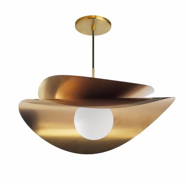 Paven 15W 1 LED Pendant 12 Inch Tall and 20 Inch Wide by Dainolite - PVN-2015LEDP