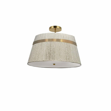 Sylvie 3 Light Semi Flush Mount 8.75 Inch Tall X 15 Inch Wide by Dainolite - SYV-153SF