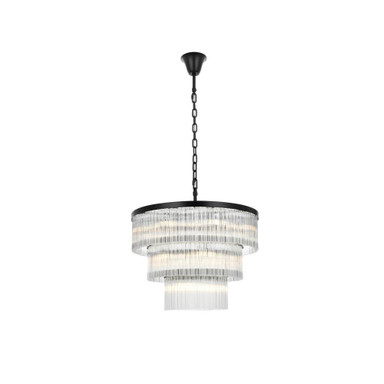 Harlow 18 Light Chandelier 24 Inch Tall and 32 Inch Wide by Elegant - 1070G32