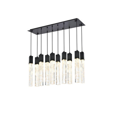 Aurora 6.5W 10 LED Pendant 19 Inch Tall and 12 Inch Wide by Elegant - 2088D42