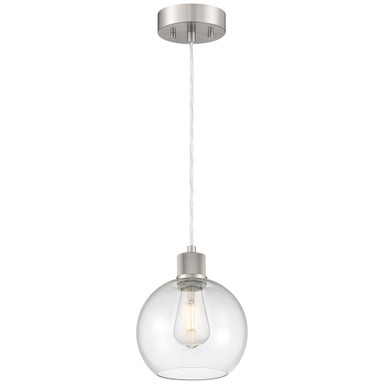 Port Nine 9W 1 LED Pendant 9.5 x 7.5 Inches by Access 63142LEDDLP-BS - 63142LEDDLP-BS