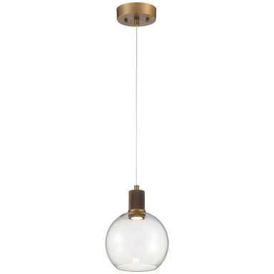 Port Nine 9W 1 LED Pendant 9.5 x 7.5 Inches by Access 63142LEDD-ABB - 63142LEDD-ABB