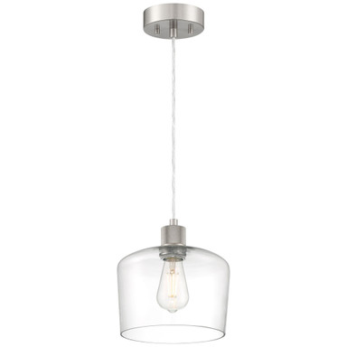 Port Nine 9W 1 LED Pendant 9.25 x 9 Inches by Access 63141LEDDLP-BS - 63141LEDDLP-BS