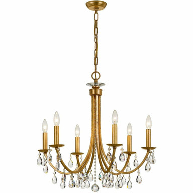 Bridgehampton 6 Light Medium Chandelier by Crystorama - 8826