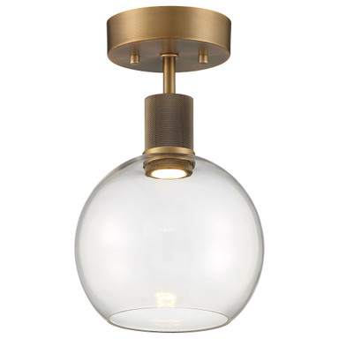 Port Nine 1 Light 7.5 Inch Wide Semi Flush Mount by Access - 63148LEDD-ABB