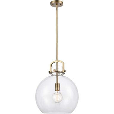 Newton 1 Light Dome Glass Medium Pendant by Innovations - 410-1s-14