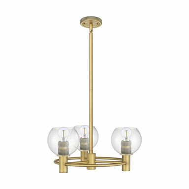 Crown Point 3 Light Stem Hung Pendant 20 Inch Wide by Innovations - 434-3CR-G12-6