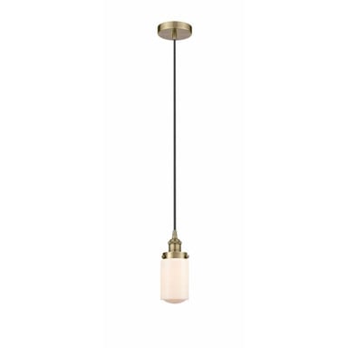 Dover 1 Light Traditional Mini Pendant 10.25 Inch Tall by Innovations - 616-1PH-G31