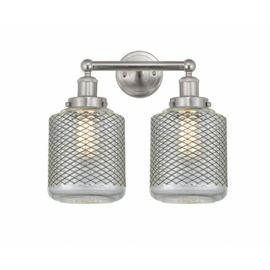 Stanton 2 Light Industrial Vanity Light 11.5 Inch Tall by Innovations - 616-2W-G262