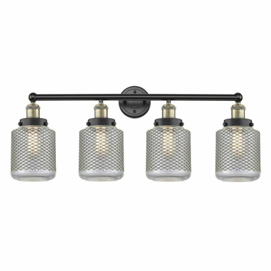 Stanton 4 Light Industrial Vanity Light 33 Inch Wide by Innovations - 616-4W-G262