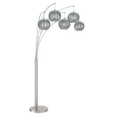 Deion 5 Light Arch Floor Lamp 90 x 78 Inches by Lite Source - LS-8872PS