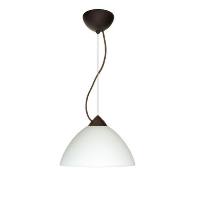 Tessa 1 Light Small Cable Pendant with Flat Canopy by Besa - 1KX-TESSA