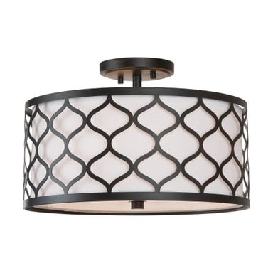 Felicia 3 Light 15 Inch Wide Semi Flush Mount by Austin Allen - 9D3F