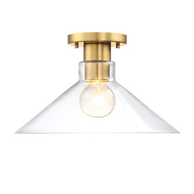 Leena 1 Light Semi Flush Mount 8.5 InchX14 Inch Wide by Designers Fountain - D307M-SF