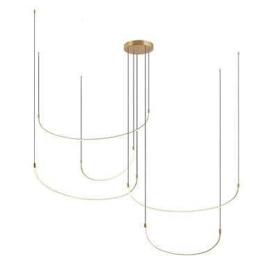 Talis 118W LED Pendant 11.75 Inch Tall and 90.25 Inch Wide by Kuzco - MP89590