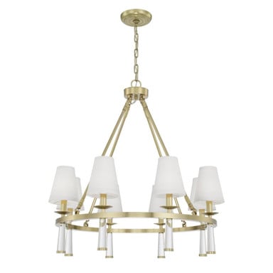 Baxter 8 Light Large Chandelier by Crystorama - 8867