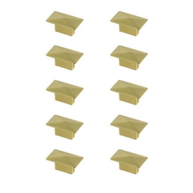 Perry 1.9 Inch Rectangular Knob (Pack of 10) by Elegant Decor - KB2026-10PK
