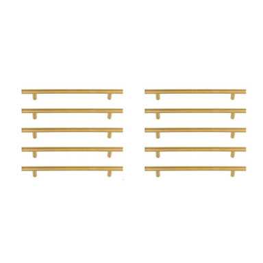 Quinn 7.56 Inch Center to Center Bar Pull (Pack of 10) by Elegant Decor - PL400-7-10PK