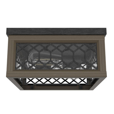 Chevron 2 Light 11 Inch Wide Flush Mount by Hunter Fans - CH2_199_FM