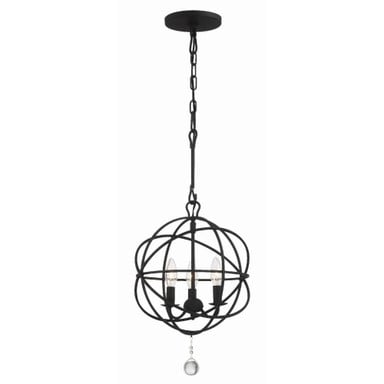 Solaris 3 Light Mini Chandelier by Crystorama - 9225