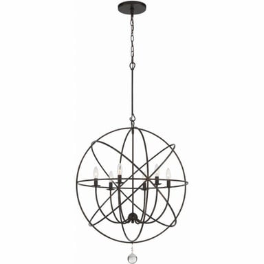 Solaris 6 Light Large Chandelier by Crystorama - 9228