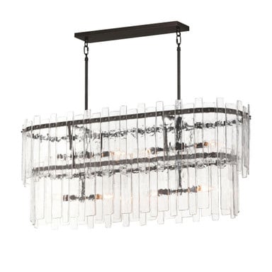 Warren 8 Light Linear Pendant 19 Inch Tall and 12 Inch Wide by Maxim - 21838