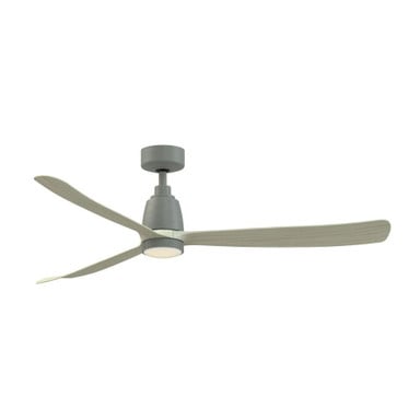 Kute 3 Blade Ceiling Fan with Knurled Light Kit 60 Inch Wide by Fanimation - FPD8560-KLK