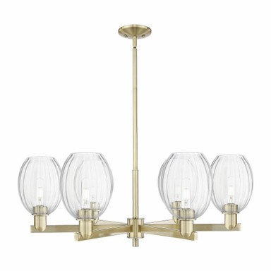 Preston 6 Light Stem Chandelier 12.75 Inch X 23.88 Inch Wide by Innovations - 716-6CR-G459-6