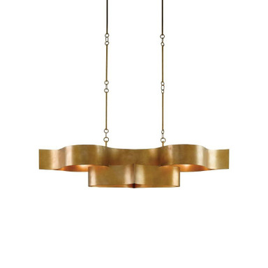 Grand Lotus 6 Light Oversized Chandelier by Currey Company 9000-0-6O