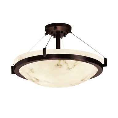 Lumenaria Ring 8 Light 39 Inch Wide Semi Flush Mount by Justice Design - FAL-9684-35