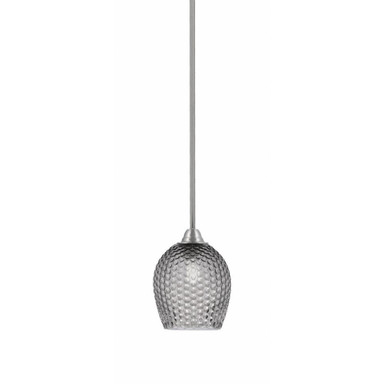 Paramount 1 Light StemHung Mini Pendant 9.75 Inch X 7.5 Inch Wide by Toltec - 3401-BN-4902