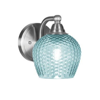 Paramount 1 Light Wall Sconce 7.5 Inch Tall and 6 Inch Wide by Toltec - 3421-BN-4605