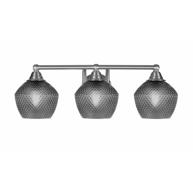 Paramount 3 Light Bath Bar 7.5 Inch Tall and 22.75 Inch Length by Toltec - 3423-BN-4622