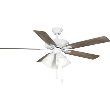 AirPro E Star 5 Blade Ceiling Fan and Light 52 Inch Blade Span by Progress  - P250077