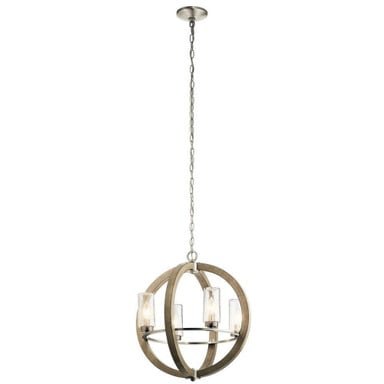 Grand Bank 4 Light Small Outdoor Chandelier by Kichler - 49791