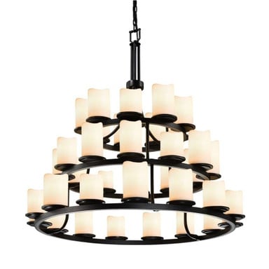 Candlearia Dakota 36 Light 3 Tier Chandelier by JD CNDL-8712-14-CREM