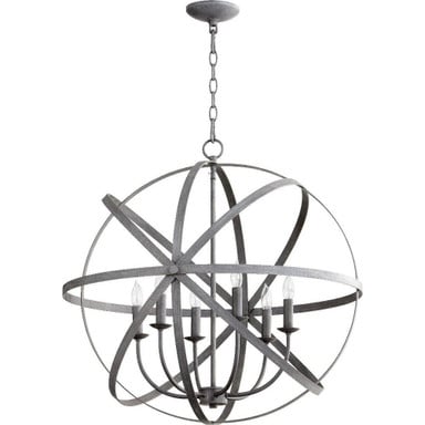 Celeste 6 Light Medium Chandelier by Quorum - 6009-6