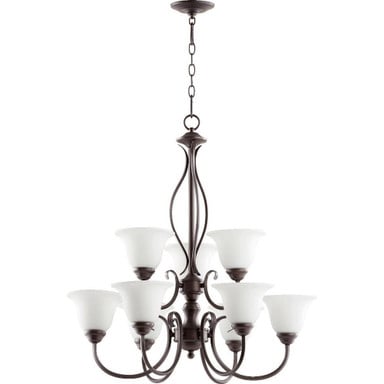 Spencer 9 Light Large 2 Tier Chandelier by Bailey Street Home - 183-BEL-616649