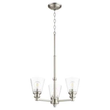 Dunbar 3 Light Small Chandelier by Quorum - 609-3