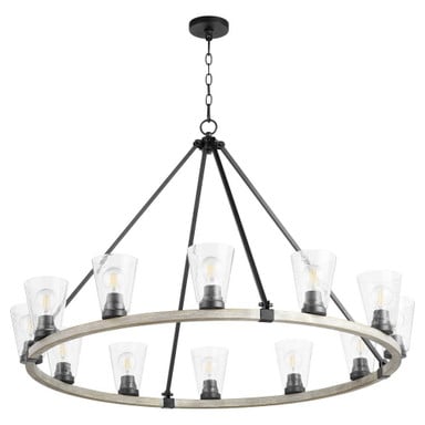 Paxton 12 Light Oversized Chandelier by Quorum - 63-12